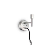 Set Up Wandlampe mit LED Lese-Arm an der Wand montiert, modernes Design mit flexiblem Lese-Arm.