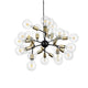 Stylische Spark Pendelleuchte 24-flammig mit modernen Glühbirnen im kreativen Design.