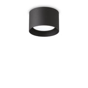 Spike Deckenleuchte Ø 10cm schwarze zylindrische Deckenlampe modern