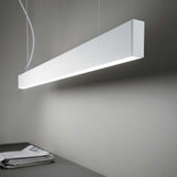 Steel LED ceiling lamp 107cm