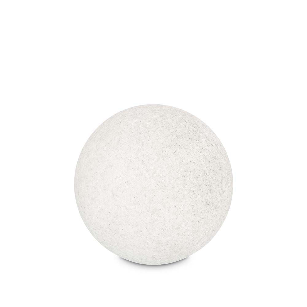 Kugellampe Doris Ø 58cm IP44 in Weiß, moderne Designlampe für Innen- und Außenbereich.