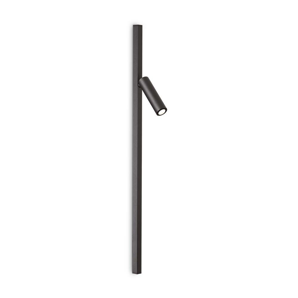 Syntesi LED Wandstrahler, schmaler schwarzer Wandstrahler mit verstellbarem Licht und modernem Design.