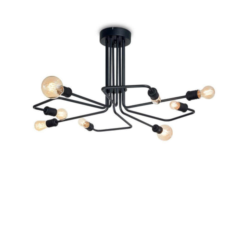 Triumph Lamp lampada a soffitto a 8 fiamme nere