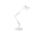 Wally Tischleuchte Metall in Weiß, elegante und moderne Schreibtischlampe für stilvolle Beleuchtung.