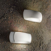 Wall light Francy-1 Ap1 White, mounted on a wall, offers modern design and soft light.