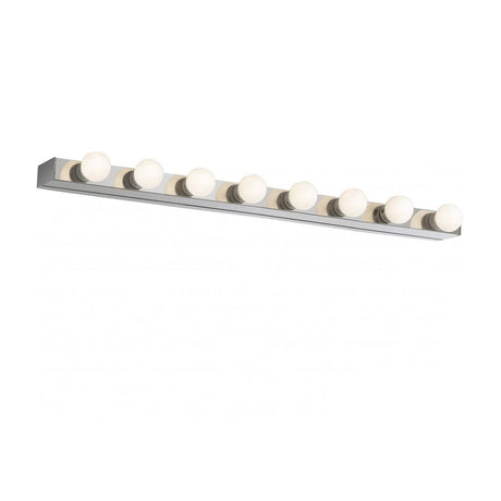 Væglampe Prive Ap8 krom med otte pærer i moderne design af krom.