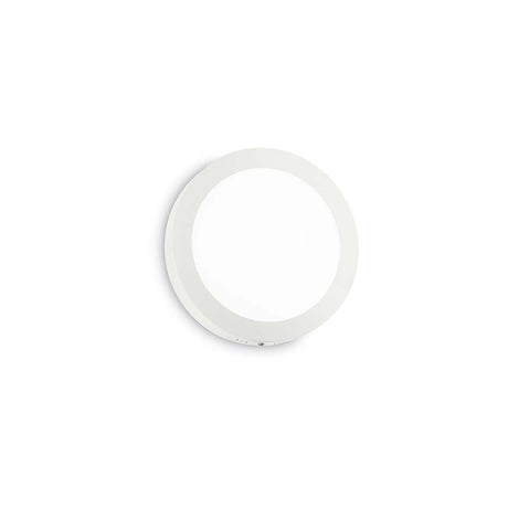 Wandleuchte Universal 12W Rund Weiß - elegante runde Wandlampe in Weiß für moderne Beleuchtung.