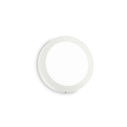 Runde weiße Wandleuchte 18W Universal mit minimalistischem Design, Frontalansicht