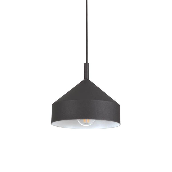 Yurta Pendelleuchte Metall in Schwarz, Ø 21cm, moderne Hängelampe aus Metall