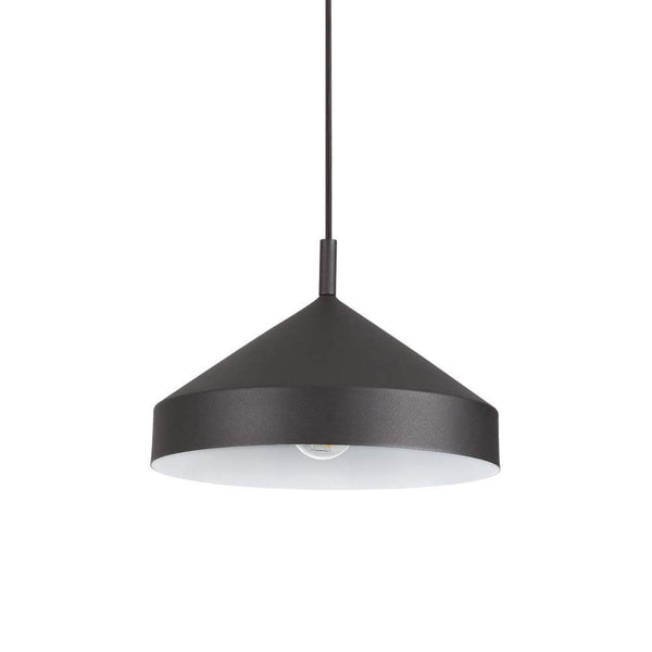 Yurta Pendelleuchte Metall schwarz Ø 30cm, moderne Hängelampe aus Metall