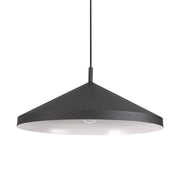 Yurta Pendelleuchte Metall in Schwarz, Ø 50cm, moderne Hängeleuchte aus Metall
