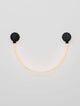 Ilane LED Wandleuchte Halbrund 3000K Schwarz mit stilvollem Design und LED-Lampe.