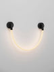 Ilane LED Wandleuchte Halbrund 3000K Schwarz, stilvolle und moderne Wandleuchte mit LED-Beleuchtung.