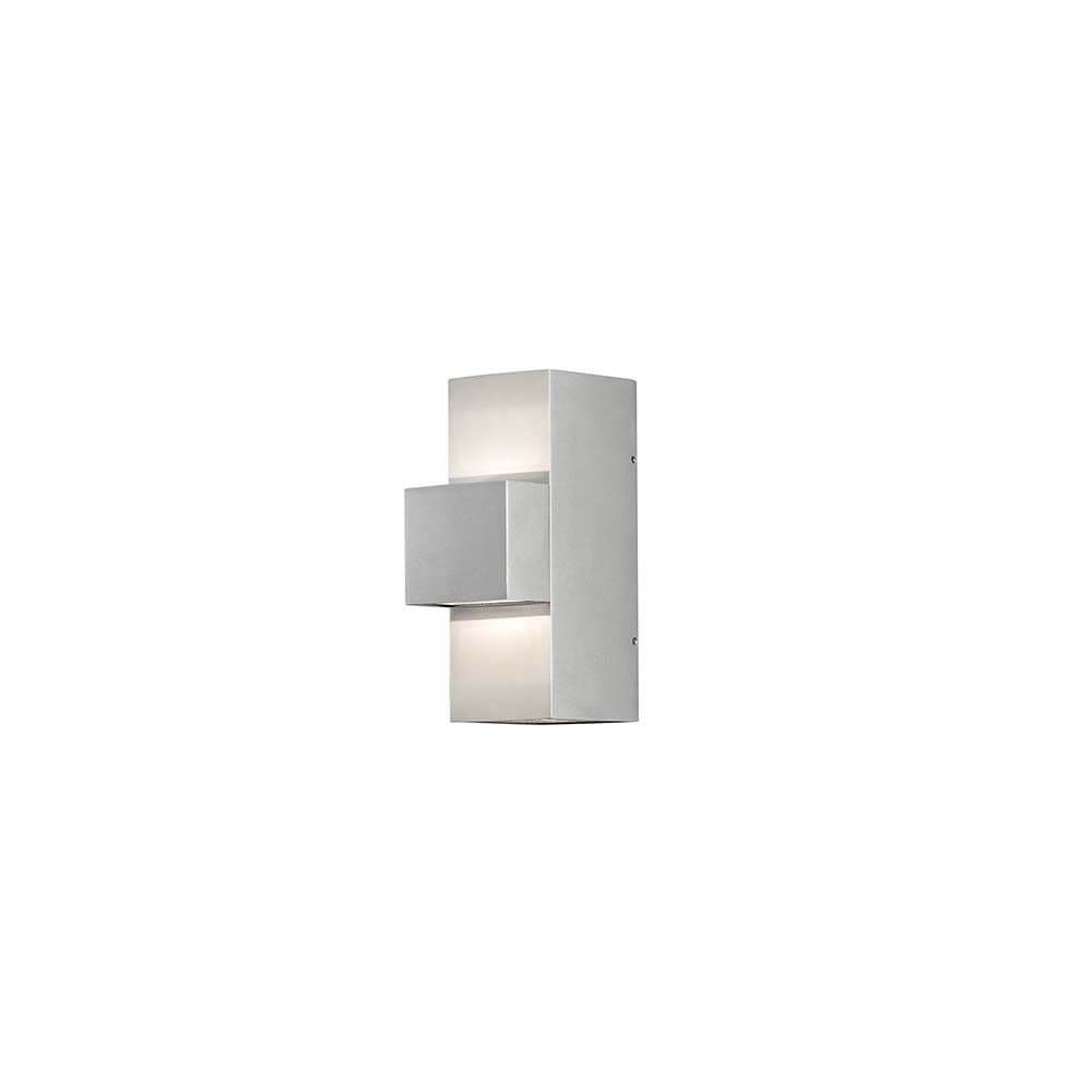Imola LED Außen-Wandleuchte Style Design Grau, opales Acrylglas mit elegantem, modernem Design.