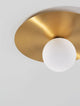 Indigo Deckenleuchte Gold, Weiß mit minimalistischem Design und glamourösem Gold-Unterton