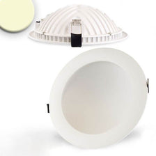 Indirektes Einbau LED-Panel 1030lm Dimmbar Ø 17,3cm Warm Weiß, flaches rundes Deckenpanel mit Halteklammern