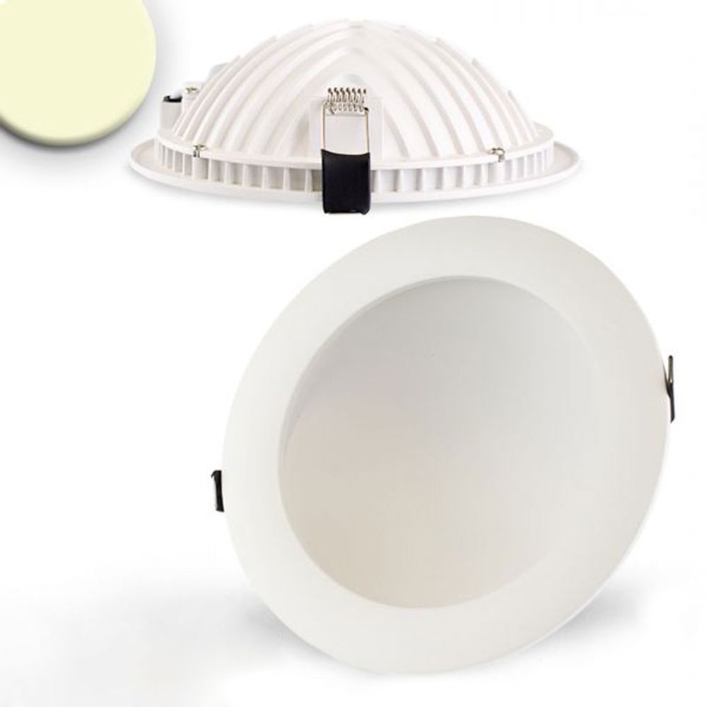 Panneau LED d'installation indirecte 1030lm Dimmable Ø 17,3 cm blanc chaud