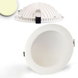 Indirect recessed LED panel 1030lm dimmable Ø 17.3cm warm white