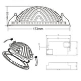 Pannello LED di installazione indiretta 1030lm Ø 17,3 cm bianco caldo