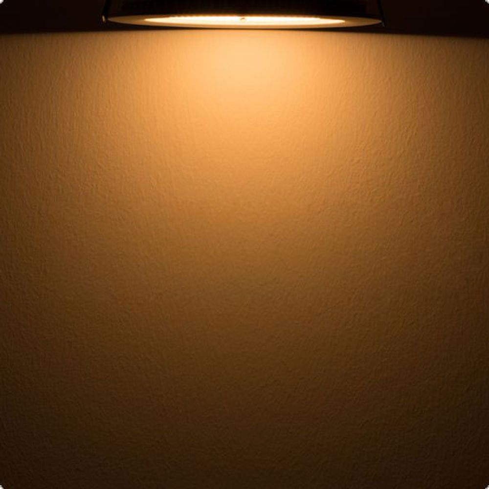 Indirect recessed LED panel 1030lm dimmable Ø 17.3cm warm white