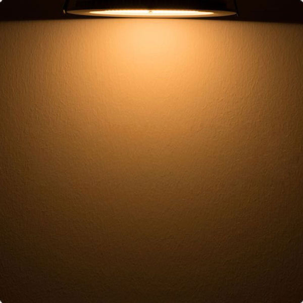 Indirektes Einbau LED-Panel 1030lm Ø 17,3cm Warm Weiß für warmes, indirektes Licht an der Wand