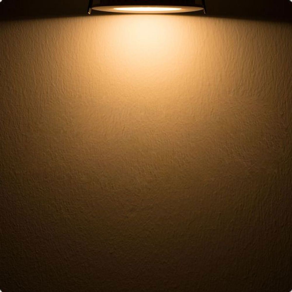 Indirect recessed LED panel 300lm dimmable Ø 10.5cm warm white