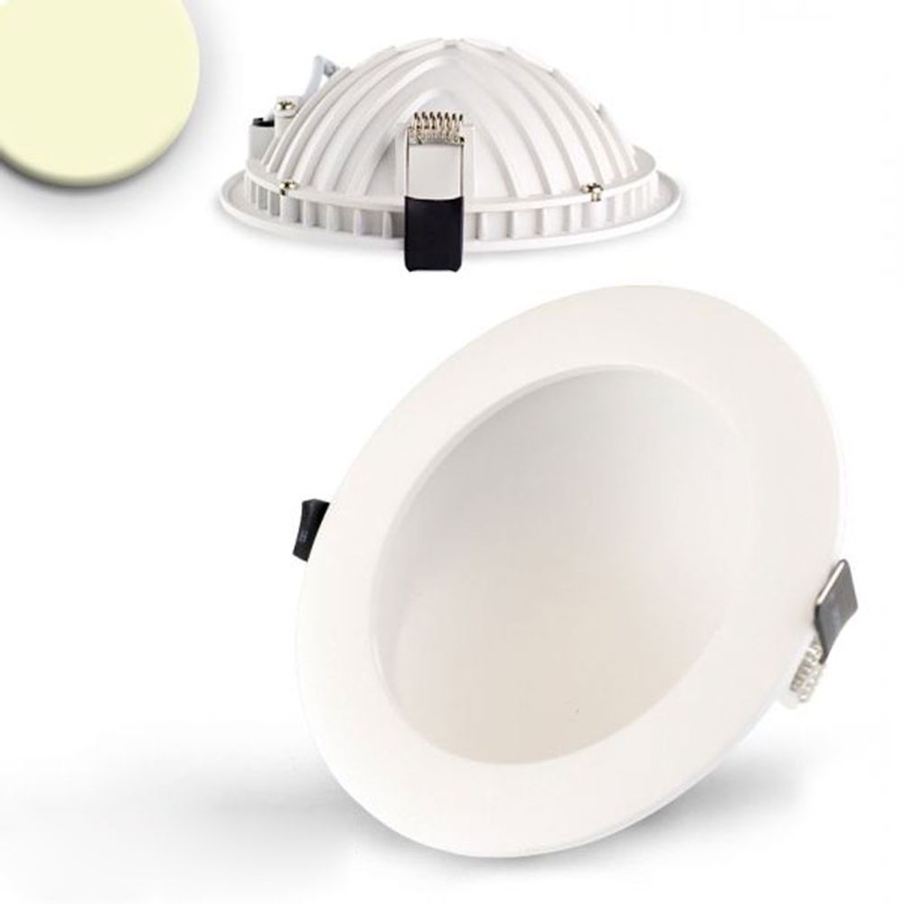 Panneau LED d'installation indirecte 675lm Dimmable Ø 15 cm blanc chaud