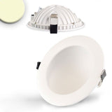 Indirect recessed LED panel 675lm dimmable Ø 15cm warm white