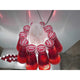 Ingo Maurer Hängelampe Campari Light mit abnehmbaren Campari-Soda-Flaschen in Sonderlänge 400cm.