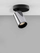 Inus Deckenleuchte Versetzt Ø 5,7cm Schwarz, Chrom: eleganter LED Deckenspot in Schwarz und Chrom Design.