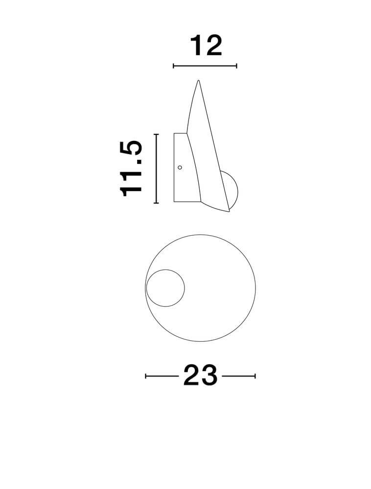 Iona LED Wandleuchte Ø 12,5cm 3000K