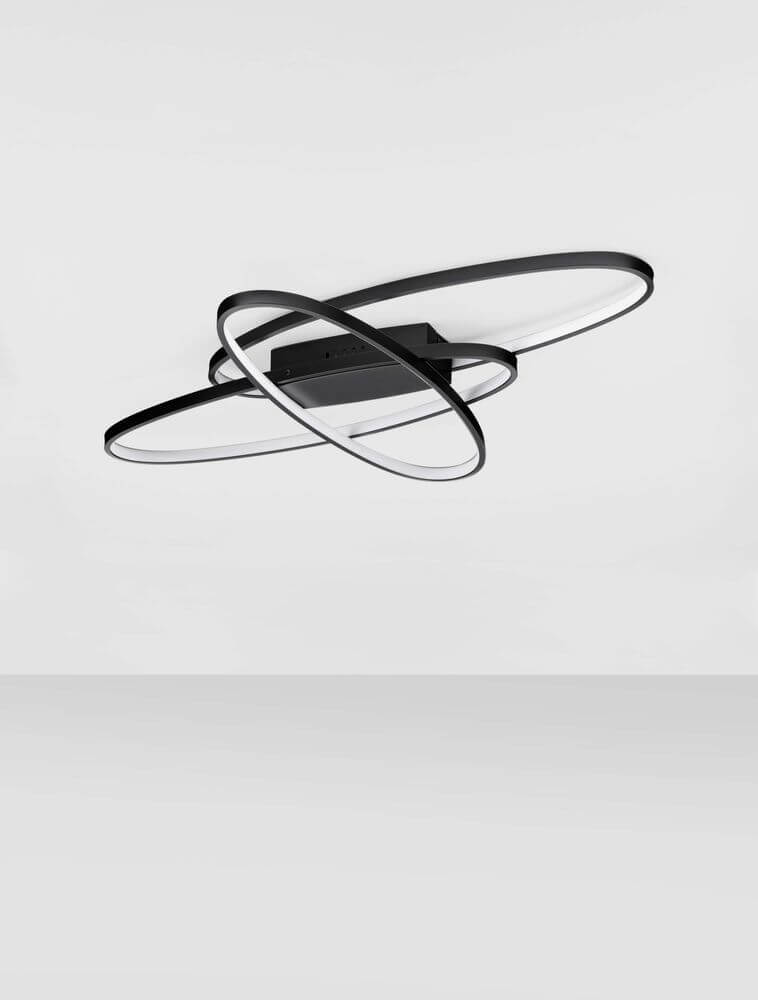 Ipon LED Deckenleuchte 3000K Schwarz