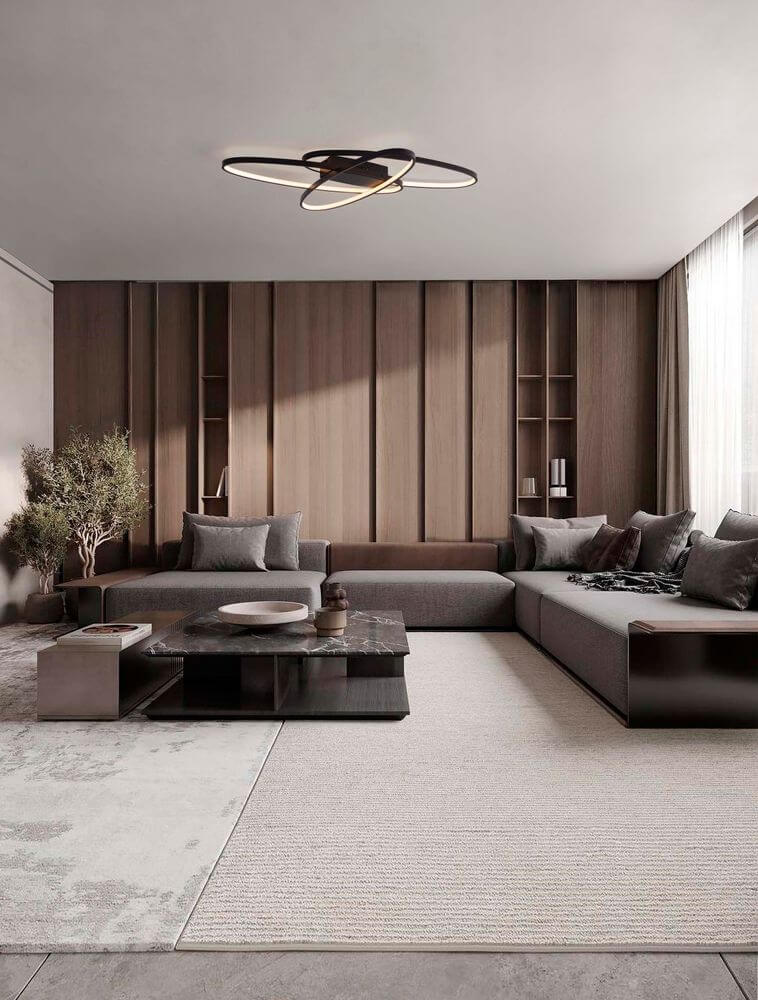 Ipon LED Deckenleuchte 3000K Schwarz