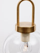 Irvine Pendelleuchte Ø 20cm Gold, Transparent mit hochwertigem Metall und Glasdesign, ideal für jeden Raum.
