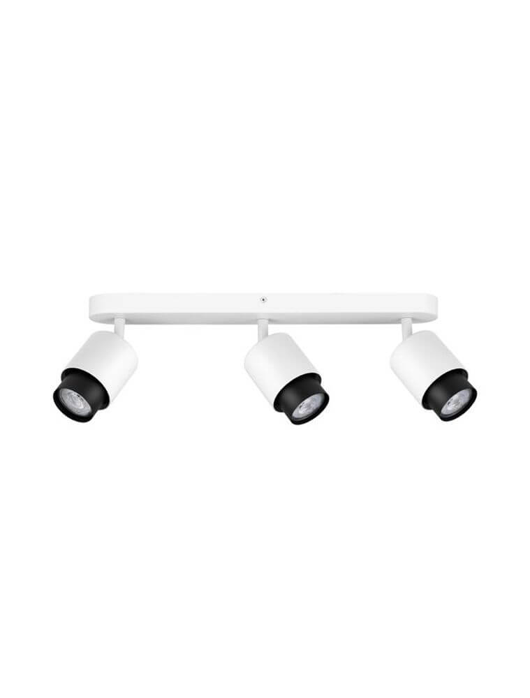 Ison Deckenleuchte GU10 3-flammig in modernem Design mit drei drehbaren Leuchten.