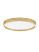 Istos Deckenleuchte Ø 50cm 2700, 3000K in elegantem Goldton mit schlanker Silhouette.