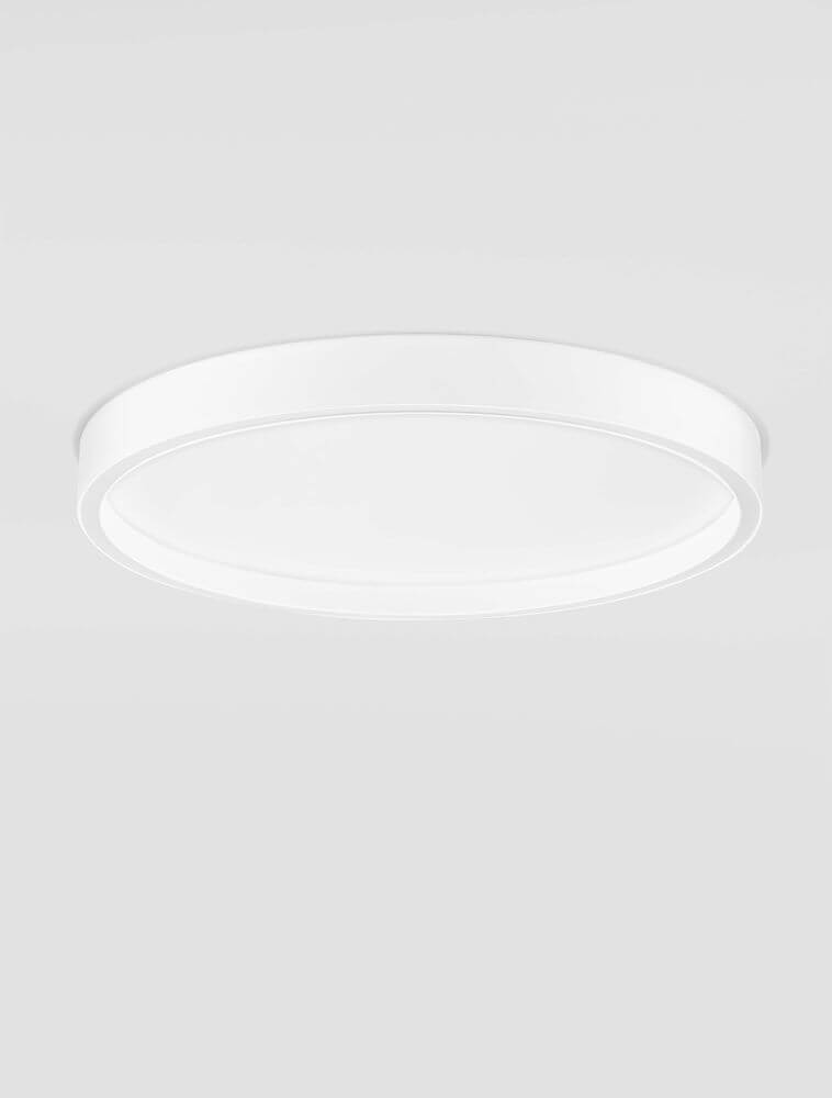 Istos Deckenleuchte Ø 50cm von Nova Luce, dimmbar mit TRIAC, Farbwechsel-Funktion über DIP-Switch.