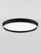 ISTOS Deckenleuchte Ø 50cm in Schwarz, dimmbar mit DIP-Switch-Funktion für individuelle Lichtfarbe.