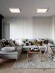 Itos LED Deckenleuchte 3000K in modernem Wohnzimmer mit minimalistischem Design.
