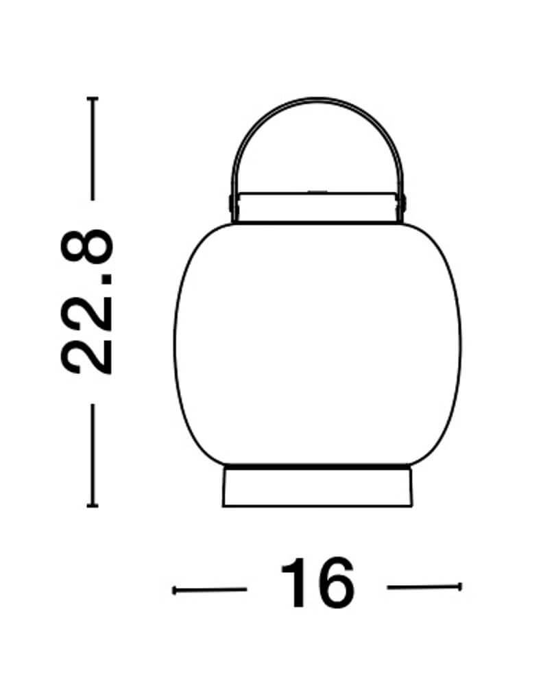 Jigra LED Außenstehleuchte 3000K Schwarz IP54