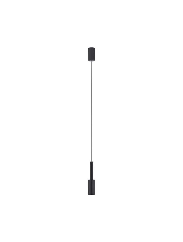 Joy LED Pendelleuchte Ø 4cm 3000K, schwarze Metall-Hängelampe mit warmweißem, blendfreiem Licht