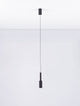 Joy LED Pendelleuchte Ø 4cm 3000K in modernem Design mit schwarzem Metall-Körper und blendfreiem Licht.