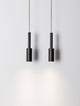 Joy LED Pendelleuchte 2-flammig 3000K mit schwarzem Design und filigraner Aufhängung.