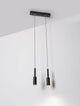 Joy LED Pendelleuchte 2-flammig 3000K in modernem Design, schwarz, minimalistisch, schwebend.