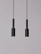 Joy LED Pendelleuchte 2-flammig 3000K in elegantem Schwarz mit minimalistischer Formgebung.