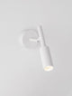 Joy LED Wandleuchte 3000K in modernem Design mit weißem Metallkörper und flexibler Lichtausrichtung.