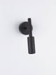 Joy LED Wandleuchte 3000K in schwarzem Metall-Design an der Wand montiert.