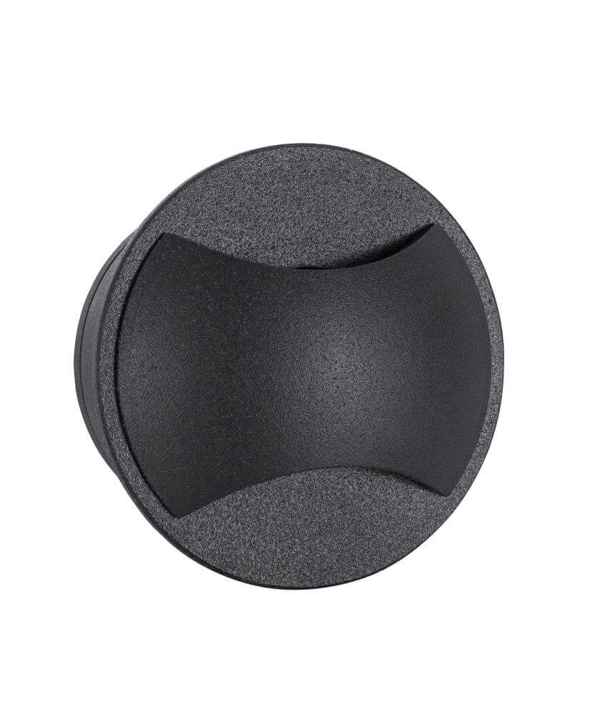 Schwarze runde Knopfbedienung für Geräte, modern und funktional.