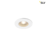 Kamuela Eco LED Deckeneinbaulampe in Weiß mit warmweißer 3000K LED für Dimmfunktion und IP65 Schutz.