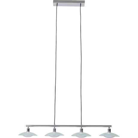 Hängeleuchte Ufo Dining Quattro mit modernem Design und vier Lampenschirmen für stilvolle Beleuchtung.